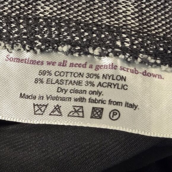 MM LaFleur The Lydia Boucle Black White Tweed Twist Strap Sheath Career Dress 10 - Picture 8 of 11